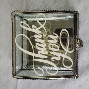 Cynthia Rowley Thank you glass jewelry case